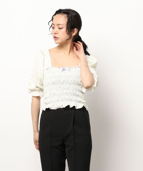 lilLilly（リルリリー）の「フラワーパフブラウス（シャツ/ブラウス・レディース・ピンク/イエロー/ブラック・FREE）」の20枚目の写真