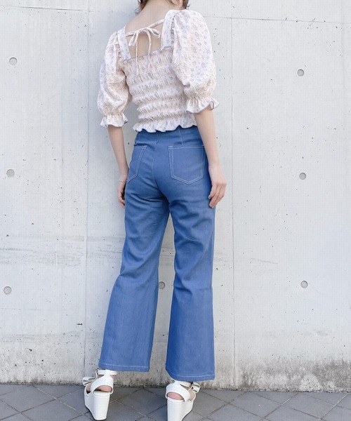 lilLilly（リルリリー）の「フラワーパフブラウス（シャツ/ブラウス・レディース・ピンク/イエロー/ブラック・FREE）」の13枚目の写真