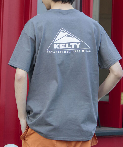 KELTY（ケルティ）の「【KELTY/ケルティ】別注バックプリント ビッグシルエットショートスリーブTシャツ（Tシャツ/カットソー・メンズ・ホワイト/チャコールグレー/ベージュ/イエロー/グリーン・MEDIUM/LARGE）」の13枚目の写真