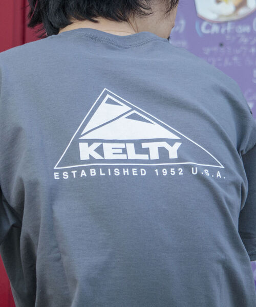 KELTY（ケルティ）の「【KELTY/ケルティ】別注バックプリント ビッグシルエットショートスリーブTシャツ（Tシャツ/カットソー・メンズ・ホワイト/チャコールグレー/ベージュ/イエロー/グリーン・MEDIUM/LARGE）」の9枚目の写真
