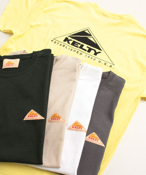 KELTY（ケルティ）の「【KELTY/ケルティ】別注バックプリント ビッグシルエットショートスリーブTシャツ（Tシャツ/カットソー・メンズ・ホワイト/チャコールグレー/ベージュ/イエロー/グリーン・MEDIUM/LARGE）」の6枚目の写真