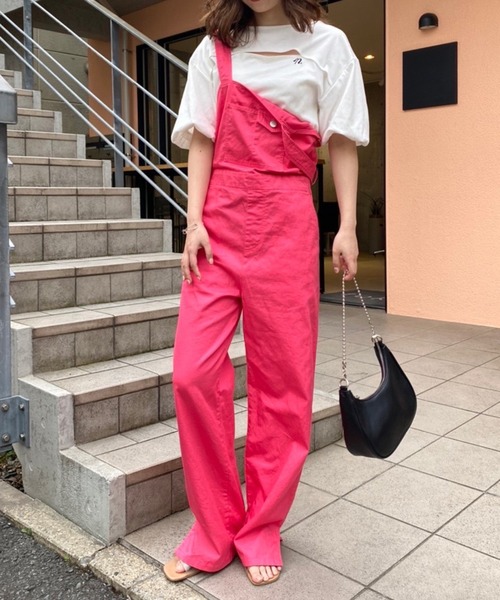 one after another NICE CLAUP(ワンアフターアナザーナイスクラップ)の「胸あきTee(Tシャツ/カットソー・レディース・オフホワイト/ブラック/ピンク・FREE)」の18枚目の写真