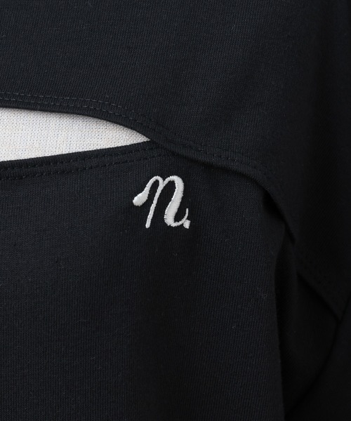 one after another NICE CLAUP(ワンアフターアナザーナイスクラップ)の「胸あきTee(Tシャツ/カットソー・レディース・オフホワイト/ブラック/ピンク・FREE)」の6枚目の写真