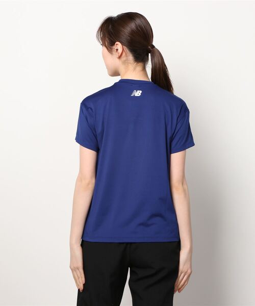 NEW BALANCE(ニューバランス)の「Relentless ファッションスウェットショートスリーブTシャツ(Tシャツ/カットソー・レディース・ホワイト/ブラック/ブルー・SMALL/MEDIUM/LARGE/X-LARGE)」の8枚目の写真