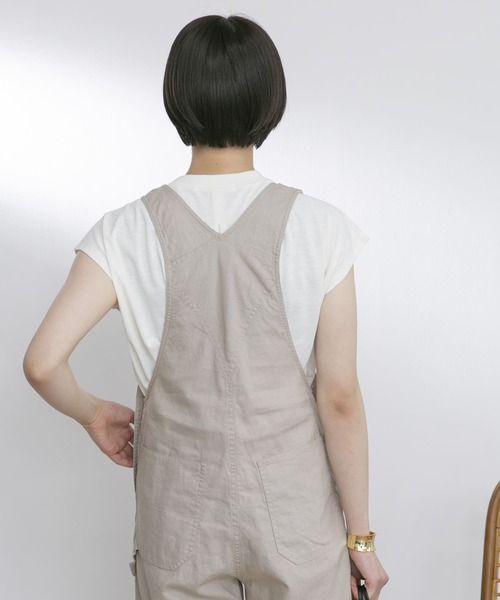 UR Lab.（アーバンリサーチラボ）の「『UR TECH ひやサラクール』フレンチスリーブタックTシャツ（Tシャツ/カットソー・レディース・ブラック/ベージュ系その他/イエロー系その他/グリーン/オフホワイト/スミクロ・FREE）」の11枚目の写真