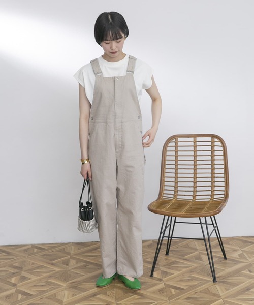 UR Lab.（アーバンリサーチラボ）の「『UR TECH ひやサラクール』フレンチスリーブタックTシャツ（Tシャツ/カットソー・レディース・ブラック/ベージュ系その他/イエロー系その他/グリーン/オフホワイト/スミクロ・FREE）」の12枚目の写真