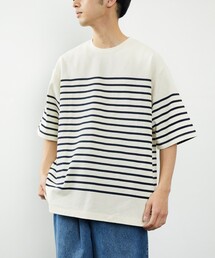 FREAK'S STORE | VULCAIN/バルカン パネルボーダー 半袖Tシャツ/ビックシルエット(Tシャツ/カットソー)