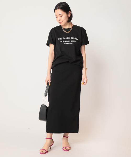 AP STUDIO（エーピーストゥディオ）の「【Les Petits Basics / ル ベーシック】Les Petits Basics Tシャツ（Tシャツ/カットソー・レディース・ブラック・FREE）」の20枚目の写真