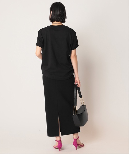 AP STUDIO（エーピーストゥディオ）の「【Les Petits Basics / ル ベーシック】Les Petits Basics Tシャツ（Tシャツ/カットソー・レディース・ブラック・FREE）」の6枚目の写真