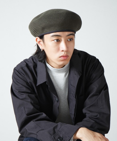 【セール】Crochet Style Knit Beret / クロシェットスタイルニットベレー（ハンチング/ベレー帽）｜RACAL（ラカル）