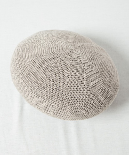 【セール】Crochet Style Knit Beret / クロシェットスタイルニットベレー（ハンチング/ベレー帽）｜RACAL（ラカル）