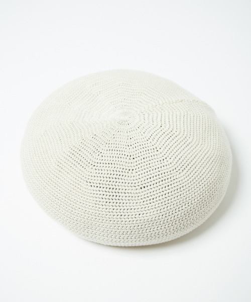 【セール】Crochet Style Knit Beret / クロシェットスタイルニットベレー（ハンチング/ベレー帽）｜RACAL（ラカル）
