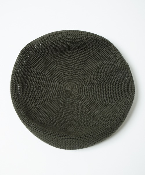 【セール】Crochet Style Knit Beret / クロシェットスタイルニットベレー（ハンチング/ベレー帽）｜RACAL（ラカル）