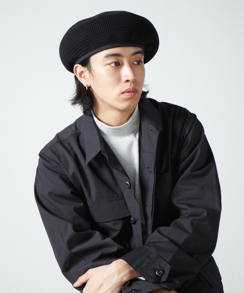 【セール】Crochet Style Knit Beret / クロシェットスタイルニットベレー（ハンチング/ベレー帽）｜RACAL（ラカル）
