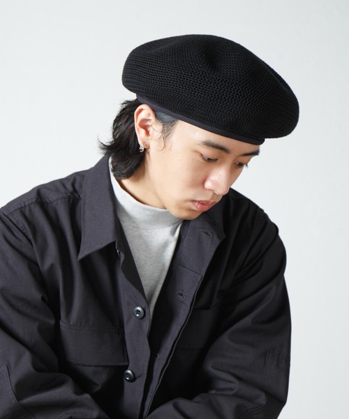 【セール】Crochet Style Knit Beret / クロシェットスタイルニットベレー（ハンチング/ベレー帽）｜RACAL（ラカル）