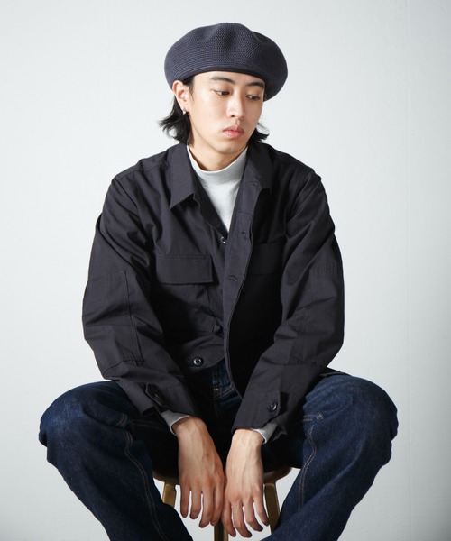 【セール】Crochet Style Knit Beret / クロシェットスタイルニットベレー（ハンチング/ベレー帽）｜RACAL（ラカル）
