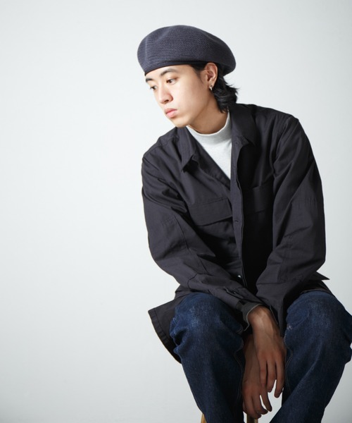 【セール】Crochet Style Knit Beret / クロシェットスタイルニットベレー（ハンチング/ベレー帽）｜RACAL（ラカル）