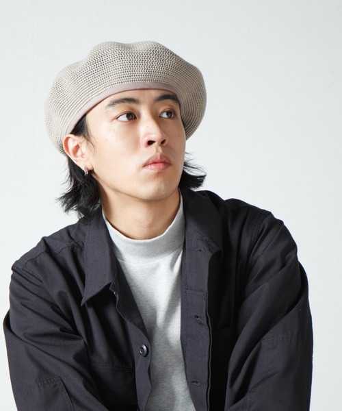 【セール】Crochet Style Knit Beret / クロシェットスタイルニットベレー（ハンチング/ベレー帽）｜RACAL（ラカル）