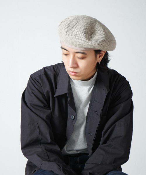 【セール】Crochet Style Knit Beret / クロシェットスタイルニットベレー（ハンチング/ベレー帽）｜RACAL（ラカル）