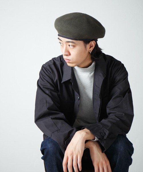 【セール】Crochet Style Knit Beret / クロシェットスタイルニットベレー（ハンチング/ベレー帽）｜RACAL（ラカル）