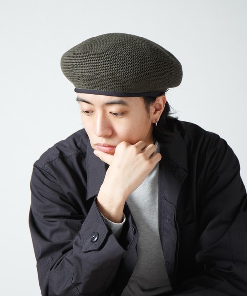 【セール】Crochet Style Knit Beret / クロシェットスタイルニットベレー（ハンチング/ベレー帽）｜RACAL（ラカル）
