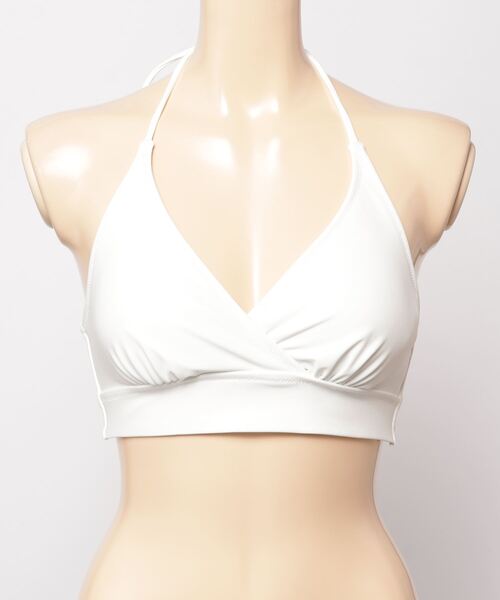 Beach Queen(ビーチクイーン)の「Beach Queen/ビーチクイーン 無地ビスチェビキニ/トップス単品ビキニ 373800(水着・レディース・ブルー/ブラック/ホワイト/ピンク/ピンク系その他・9号/11号/13号)」の2枚目の写真