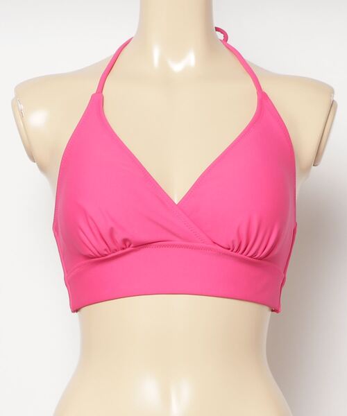 セール】Beach Queen/ビーチクイーン 無地ビスチェビキニ/トップス単品