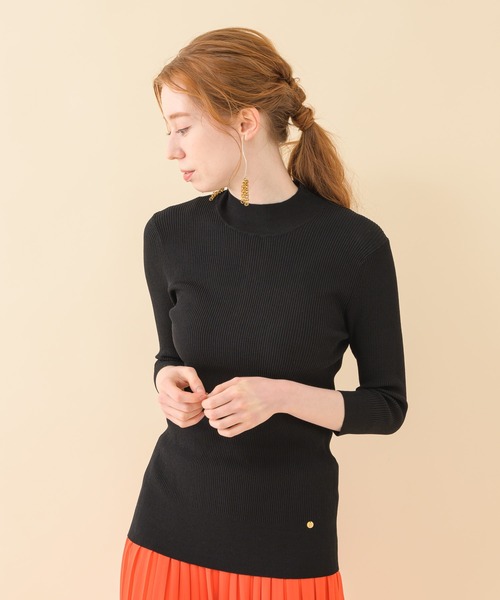 Dignite collier（ディニテコリエ）の「Dignite collier パールリブプルオーバー（Tシャツ/カットソー・レディース・ホワイト/ブラック/ブルー・FREE）」の13枚目の写真