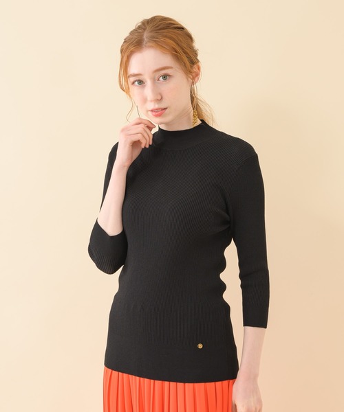 Dignite collier（ディニテコリエ）の「Dignite collier パールリブプルオーバー（Tシャツ/カットソー・レディース・ホワイト/ブラック/ブルー・FREE）」の22枚目の写真