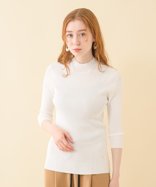 Dignite collier（ディニテコリエ）の「Dignite collier パールリブプルオーバー（Tシャツ/カットソー・レディース・ホワイト/ブラック/ブルー・FREE）」の15枚目の写真