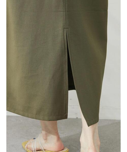 Green　Parks（グリーンパークス）の「・ELENCARE DUE バッククロスキャミワンピース（ワンピース・レディース・ブラック/カーキ/イエロー・FREE）」の8枚目の写真