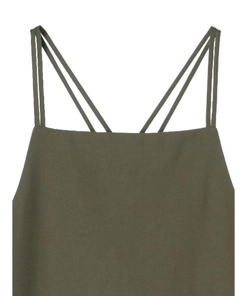 Green　Parks（グリーンパークス）の「・ELENCARE DUE バッククロスキャミワンピース（ワンピース・レディース・ブラック/カーキ/イエロー・FREE）」の19枚目の写真