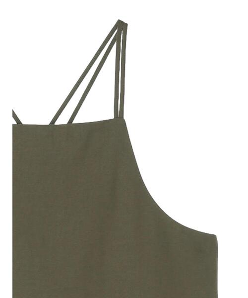 Green　Parks（グリーンパークス）の「・ELENCARE DUE バッククロスキャミワンピース（ワンピース・レディース・ブラック/カーキ/イエロー・FREE）」の6枚目の写真