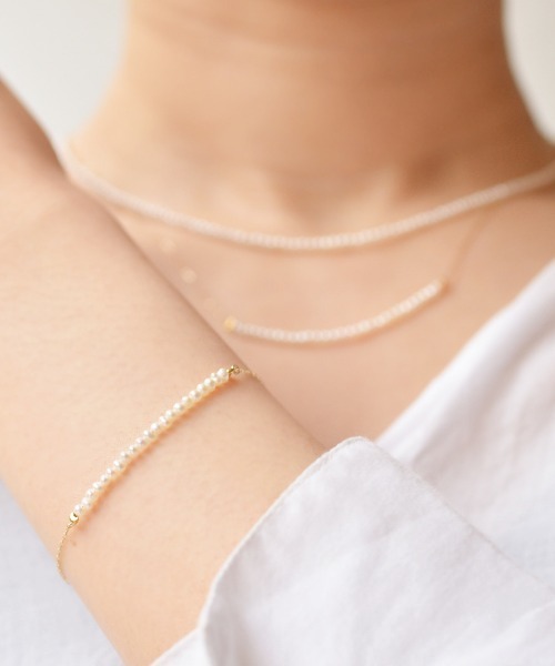 SOWI シードパール　ネックレス＆ブレスレットSET SOWI シードパールネックレス＆ブレスレットSET