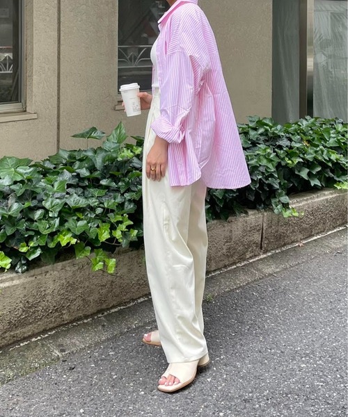 COLONY 2139（コロニートゥーワンスリーナイン）の「クレープタックパンツ / セットアップ可（その他パンツ・レディース・ブラック/ピンク/アイボリー/グレイッシュベージュ・FREE）」の12枚目の写真