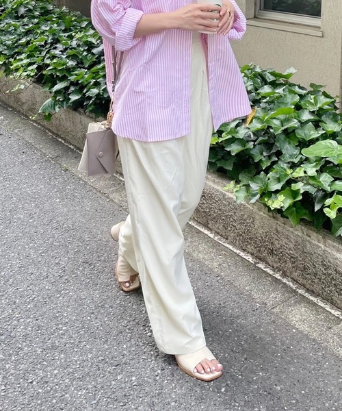COLONY 2139（コロニートゥーワンスリーナイン）の「クレープタックパンツ / セットアップ可（その他パンツ・レディース・ブラック/ピンク/アイボリー/グレイッシュベージュ・FREE）」の10枚目の写真