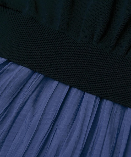 VIS（ビス）の「ニットドッキングワンピース（ワンピース・レディース・ブラック/ホワイト系その他/キナリ/ラベンダー・FREE/FS）」の16枚目の写真