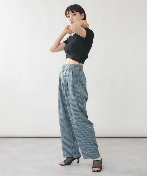 mebole(メボレ)の「クロスデザインプルオーバー(Tシャツ/カットソー・レディース・ライトグリーン/アイボリー/ブルー/ブラック/ホワイト・FREE)」の16枚目の写真
