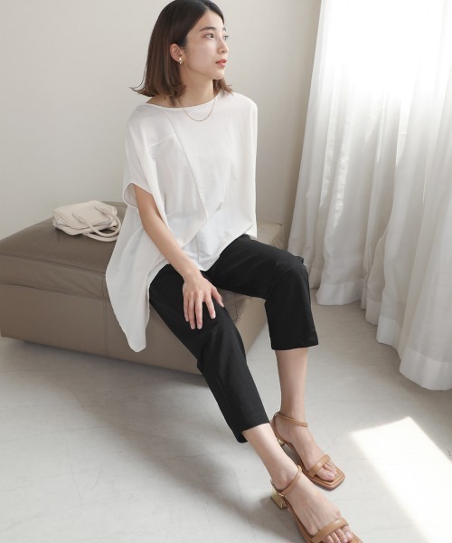 Bou Jeloud（ブージュルード）の「イージーセットアップ（セットアップ・レディース・ブラック/オフホワイト/カーキ・38）」の2枚目の写真