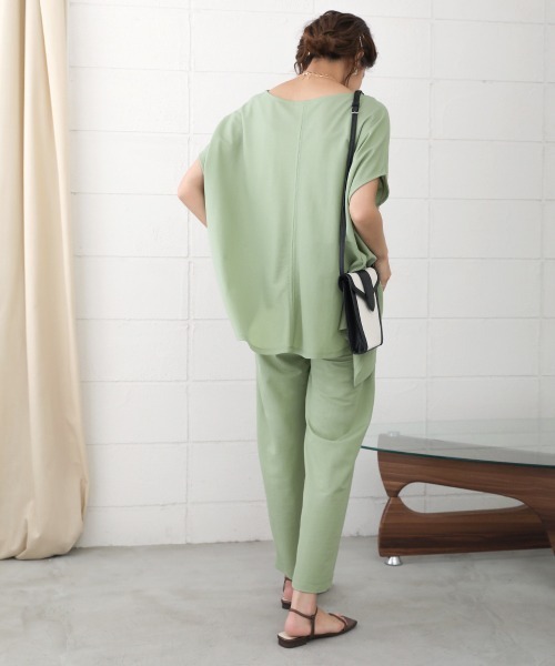 Bou Jeloud（ブージュルード）の「イージーセットアップ（セットアップ・レディース・ブラック/オフホワイト/カーキ・38）」の9枚目の写真