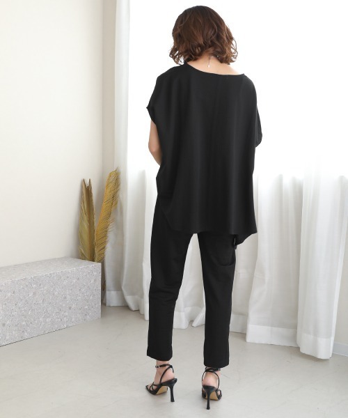 Bou Jeloud（ブージュルード）の「イージーセットアップ（セットアップ・レディース・ブラック/オフホワイト/カーキ・38）」の5枚目の写真