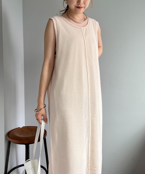 CAPRICIEUX LE'MAGE（カプリシューレマージュ）の「2SETメッシュワンピース（ワンピース・レディース・ブラック/ブラウン/アイボリー・FREE）」の8枚目の写真