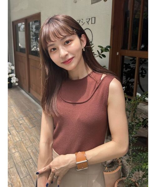 COTORICA(コトリカ)の「アメスリレイヤードニットタンク(ニット/セーター・レディース・ブラック/ブラウン/グリーン/アイボリー・FREE)」の12枚目の写真