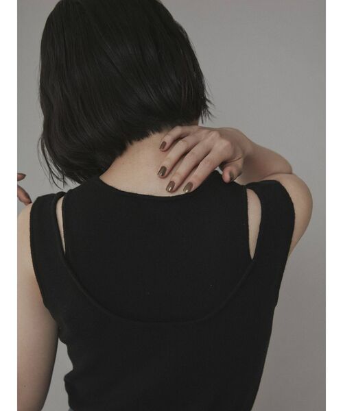 COTORICA(コトリカ)の「アメスリレイヤードニットタンク(ニット/セーター・レディース・ブラック/ブラウン/グリーン/アイボリー・FREE)」の10枚目の写真