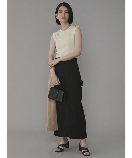 COTORICA(コトリカ)の「アメスリレイヤードニットタンク(ニット/セーター・レディース・ブラック/ブラウン/グリーン/アイボリー・FREE)」の11枚目の写真