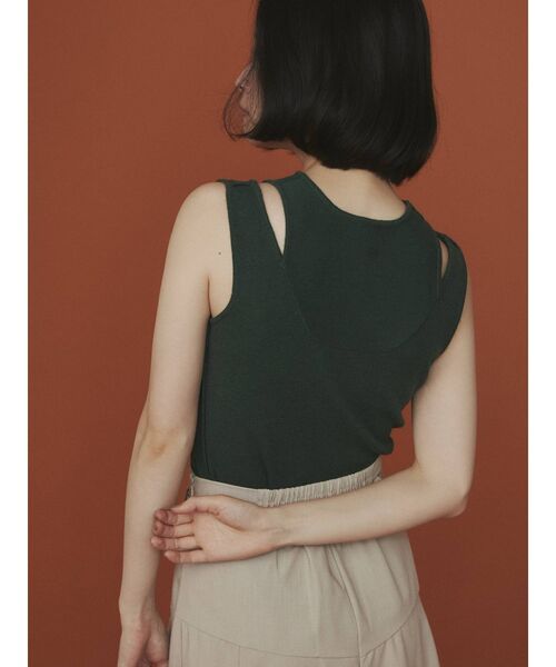 COTORICA(コトリカ)の「アメスリレイヤードニットタンク(ニット/セーター・レディース・ブラック/ブラウン/グリーン/アイボリー・FREE)」の22枚目の写真