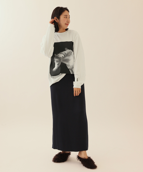 JANESMITH（ジェーンスミス）の「【JANE SMITH/ジェーンスミス】HORSE No.1 LONG SLEEVE T-SHIR：カットソー（Tシャツ/カットソー・レディース・ホワイト/ブラック・MEDIUM）」の13枚目の写真