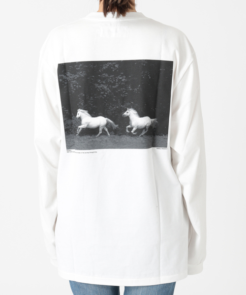 JANESMITH（ジェーンスミス）の「【JANE SMITH/ジェーンスミス】HORSE No.1 LONG SLEEVE T-SHIR：カットソー（Tシャツ/カットソー・レディース・ホワイト/ブラック・MEDIUM）」の20枚目の写真