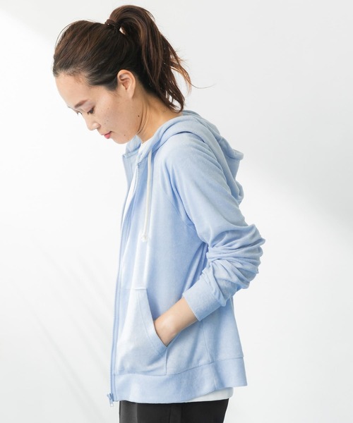URBAN RESEARCH Sonny Label(アーバンリサーチサニーレーベル)の「SLAB Pile Parka(パーカー・レディース・オフホワイト/グリーン系その他/ライトブルー・FREE)」の3枚目の写真