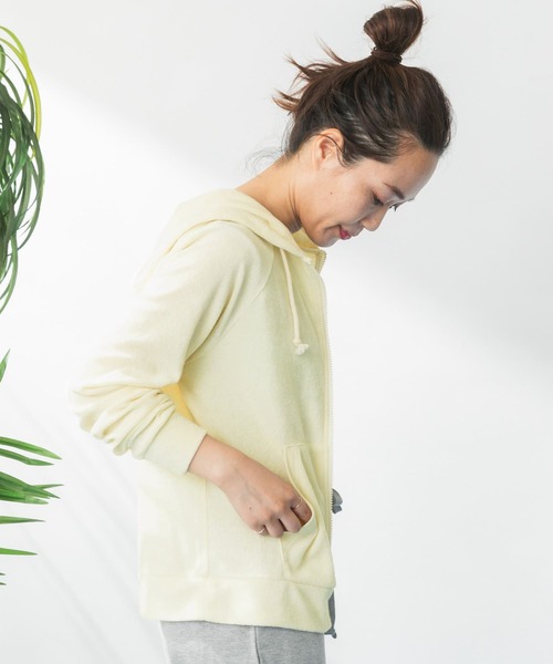 URBAN RESEARCH Sonny Label(アーバンリサーチサニーレーベル)の「SLAB Pile Parka(パーカー・レディース・オフホワイト/グリーン系その他/ライトブルー・FREE)」の5枚目の写真